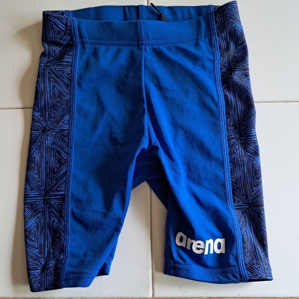 Mens Arena Abstract Tiles Swim Jammer Royal-team Royal Blue Size 22 NWT
